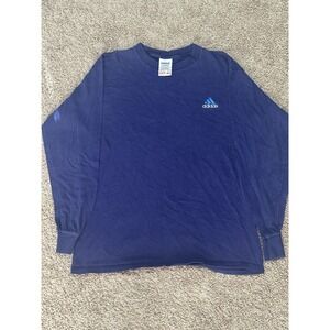 Men's Vintage Adidas Long Sleeve Shirt - Small